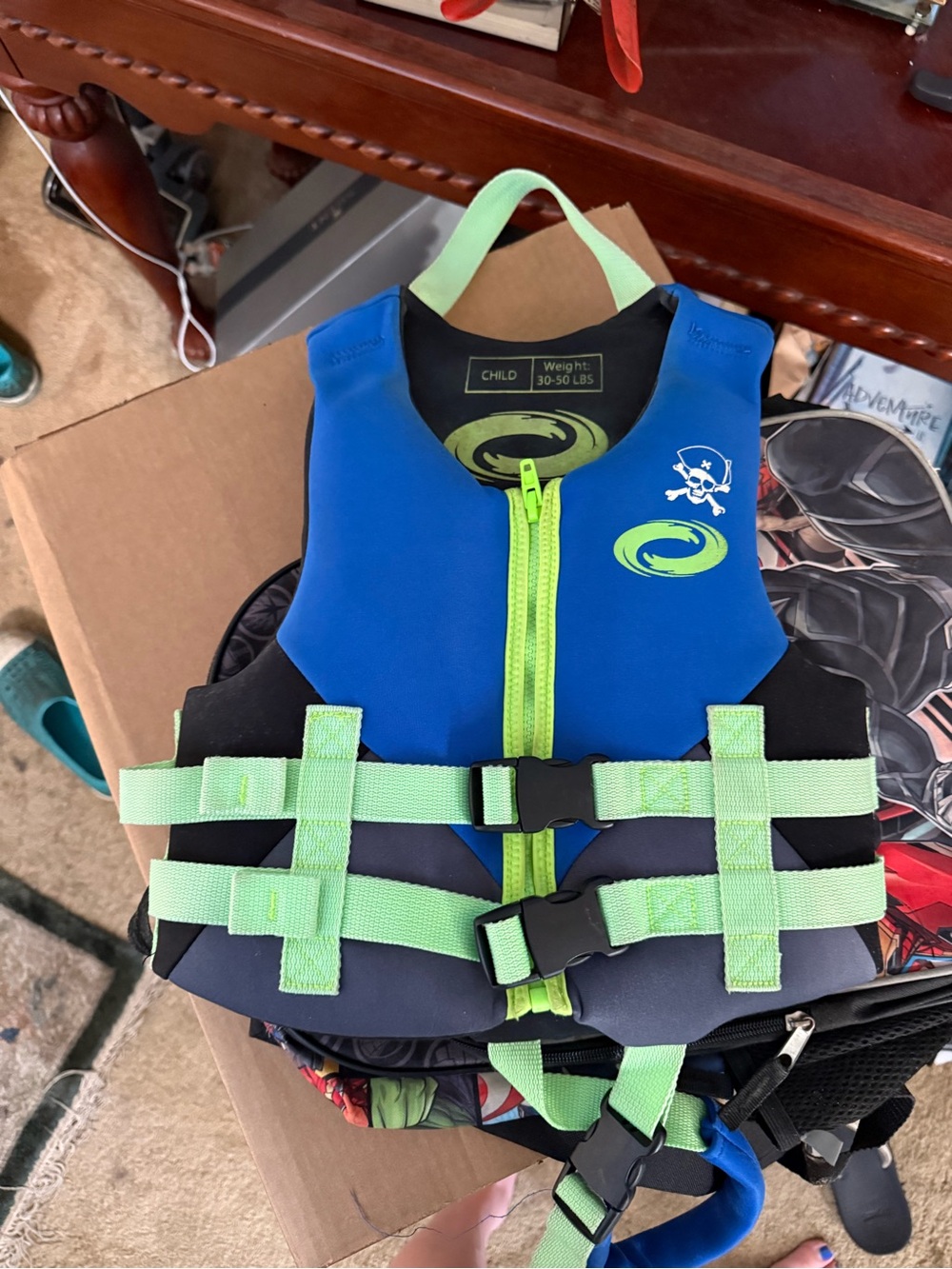 O’Rageous Child Life Jacket 30-50 lbs USCG Approved